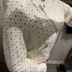 Club Monaco Lace Moto Jacket